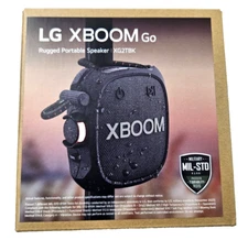 LG XBOOM Go Rugged Portable Speaker - XG2TBK, Water Resistant