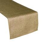Faux Burlap Table Runner Non-Itch Birthday Wedding Event Venue Table Decor