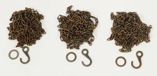 Cuckoo Clock Chain SET OF 3 ANTIQUE FINISH BRASS Regula 34 & 72 NEW 48 Links/ft