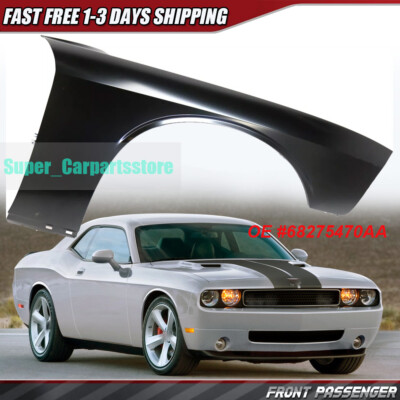Replace Fender For 2008--2022 Dodge Challenger Front Passenger Side Primed Steel