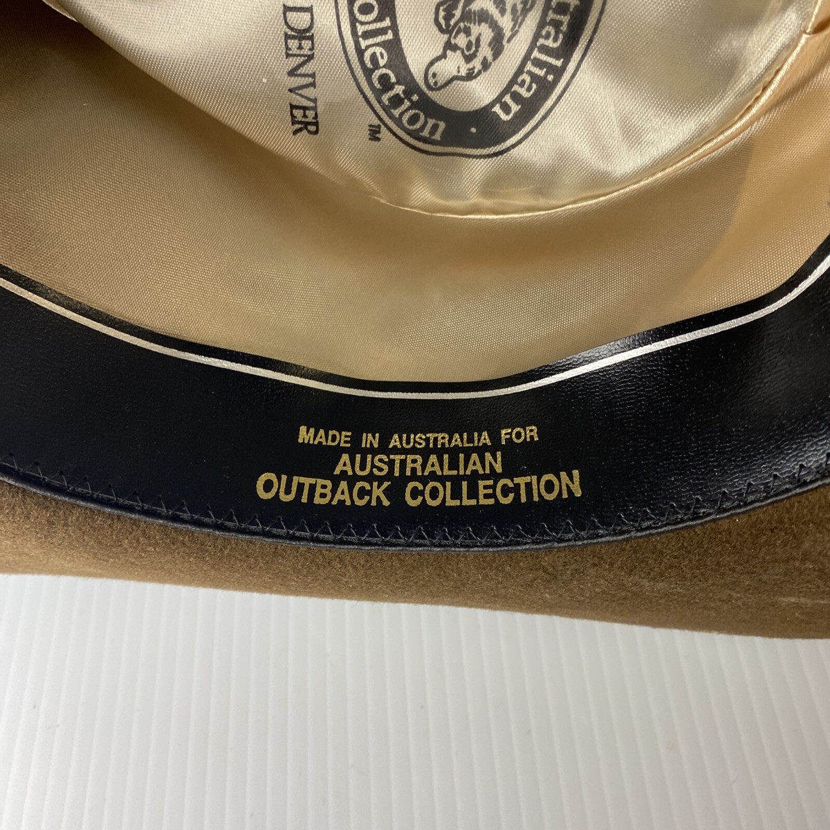 The Australian Outback collection Jackeroo Pure Fur Felt size 7/57 Leather Australian Outback Collection Jackeroo Pure Fur Felt Leather  main image 3