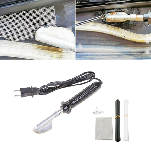 Hot Stapler Car Bumper Fender Fairing Welder Metal Plastic Repair Kit 110V 220V - Foto 22 di 22