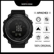 NORTH EDGE Mens Digital Sports Watch Waterproof Outdoor Smartwatch Multifunction