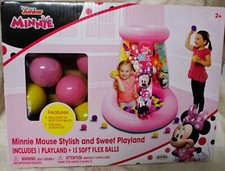 DISNEY Junior, Minnie Mouse Inflatable Crawl  Toss Playland NWOT