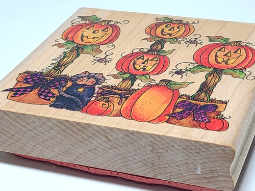 Dianna Marcum Stampassions timbro in gomma Halloween zucca topiari J-4208 NUOVO - Foto 6 di 6