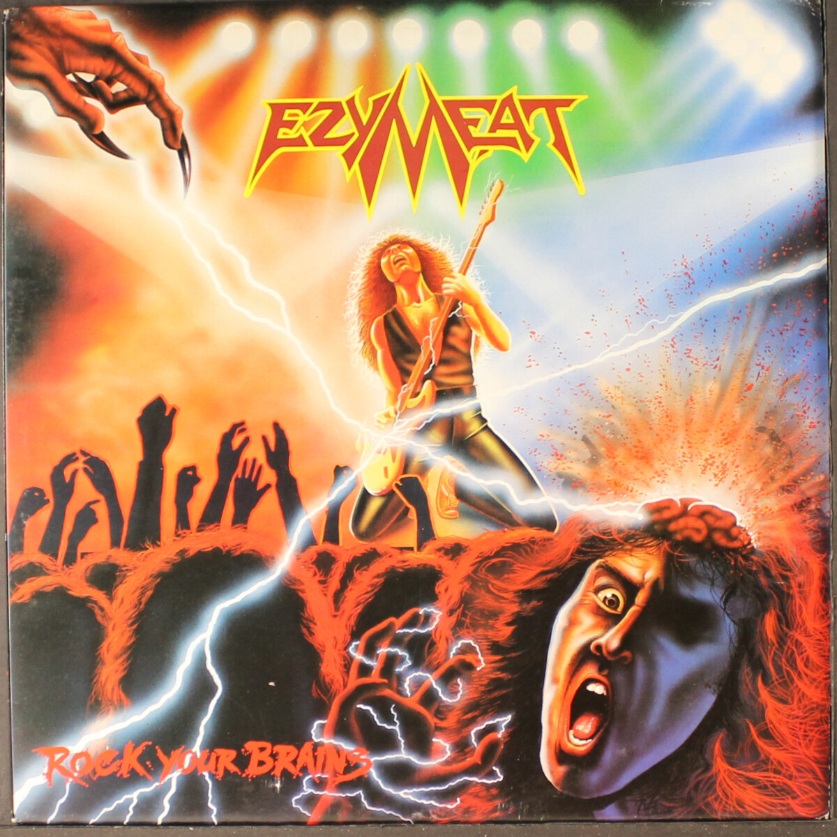 EZY MEAT: rock your brains ELECTRIC STORM 12" LP 33 RPM Ireland
