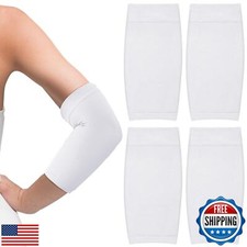 Vicenpal 2 Pairs Full Forearm Tattoo Cover Up Compression Sleeves Band Concea