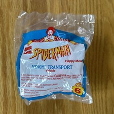 Vintage McDonald's Happy Meal Toys Spiderman Venom Transport 1995