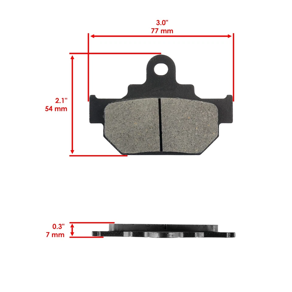 Front Brake Pads & Rear Brake Shoes for Suzuki LS650 Boulevard S40 2005-2019 - Image 3 of 4