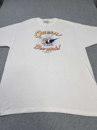 Big Dogs Queen Bee-Atch Bee Graphic white Short Sleeve T-Shirt Mens L - Picture 2 of 12