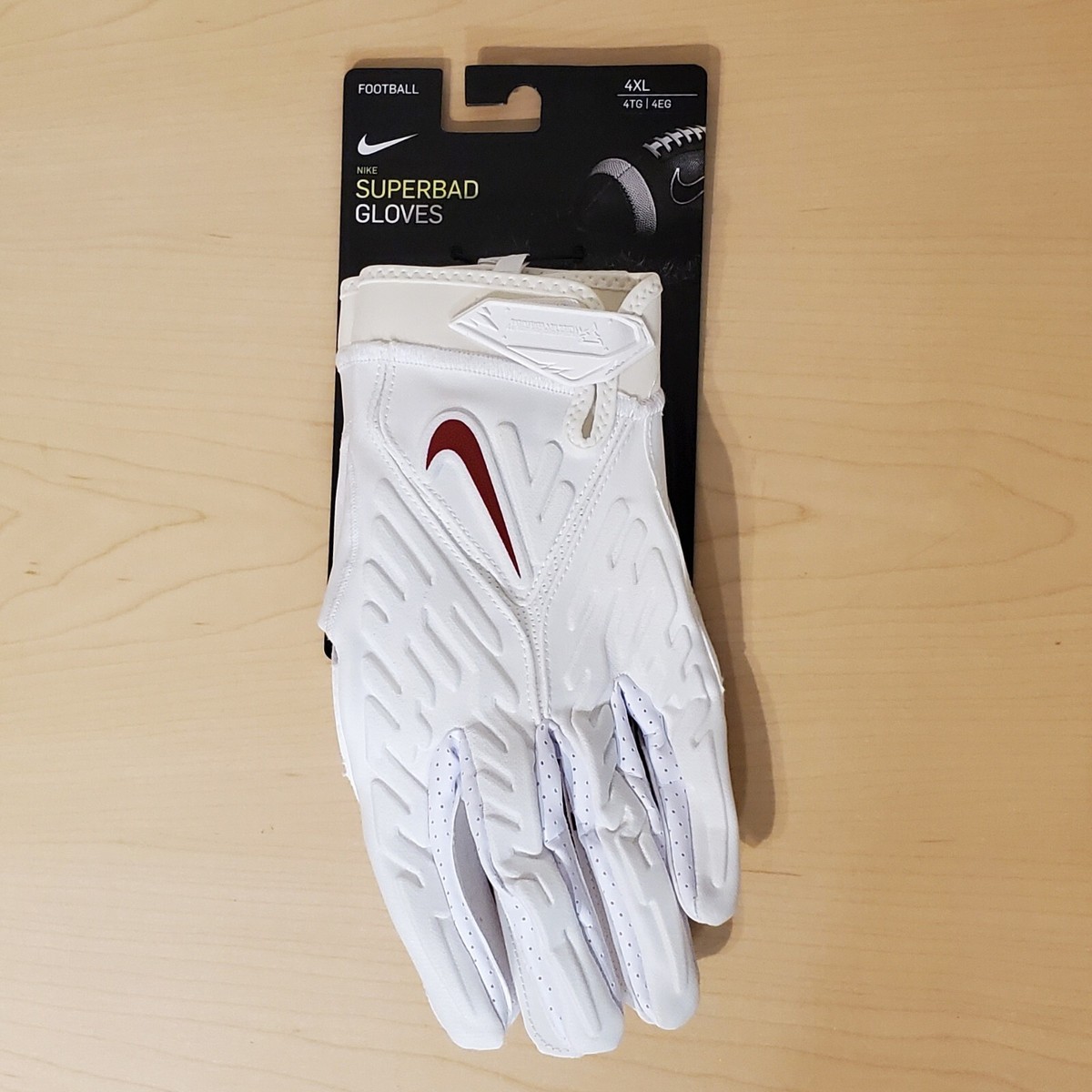 『希少』新品　Nike Alabama アメリカンフットボールグローブ　L Nike Superbad 6.0 Size 4XL Football Gloves NCAA Alabama