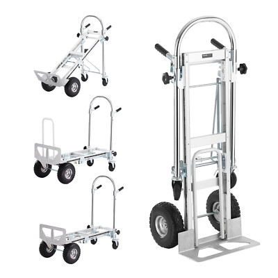 #ad Aluminum Convertible Hand Truck 4 in 1 1000 Lbs Capacity Heavy Duty Dolly Cart $149.90