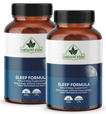 Sleep Formula 180 Capsules Melatonin, GABA, Valerian Root, Magnesium