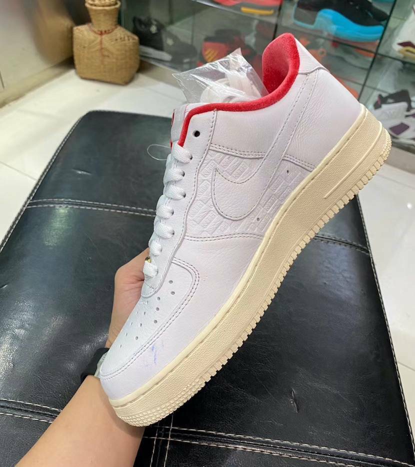 KITH x Nike Air Force 1 Low White Red CZ7926-100 From JP US 6.5 - 12  Authentic