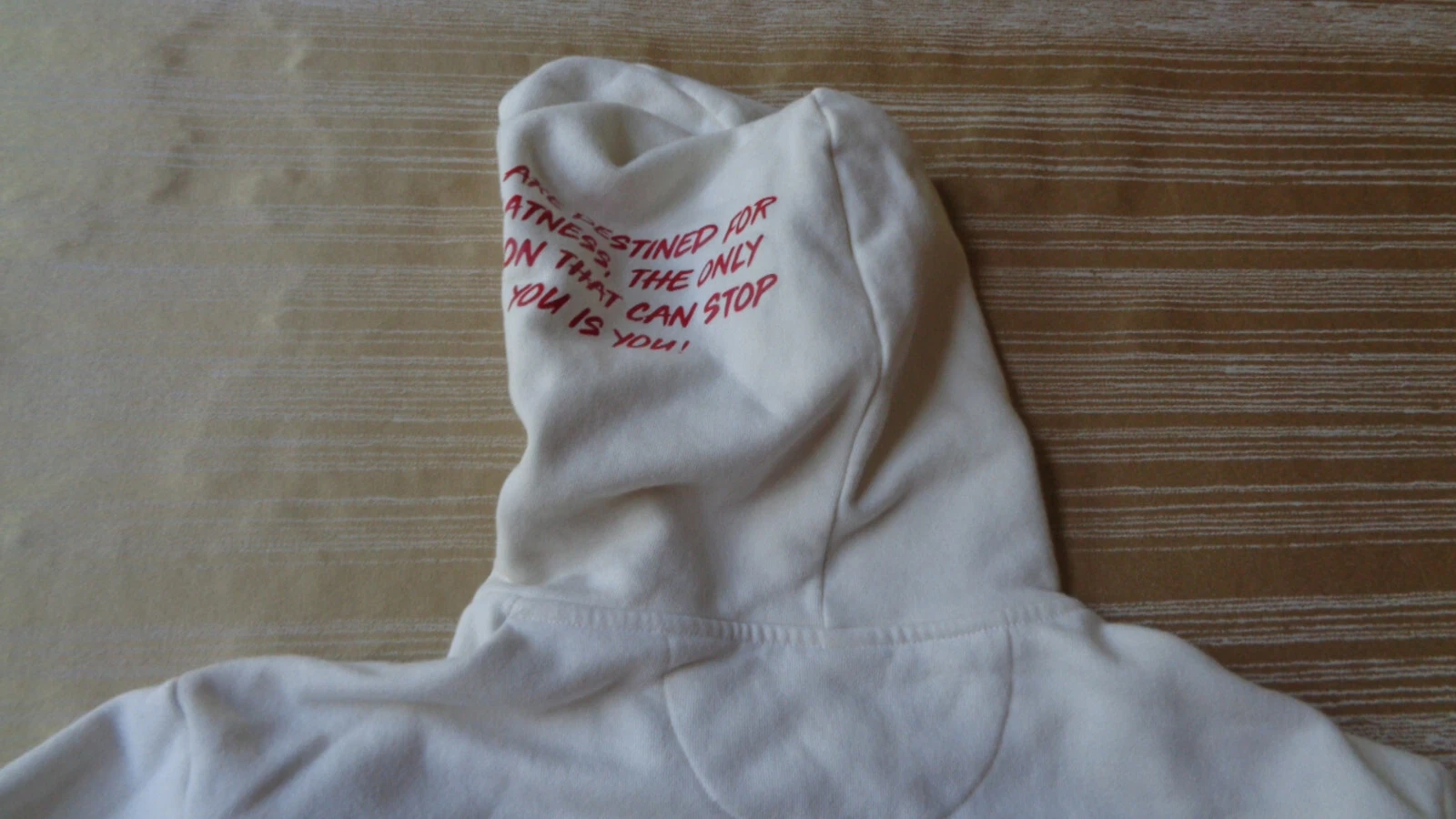 OFF WHITE Next Level Fleece Pullover Felpa con Cappuccio DONNA Taglia MEDIA M BIANCO SPORCO "HUMBLE"