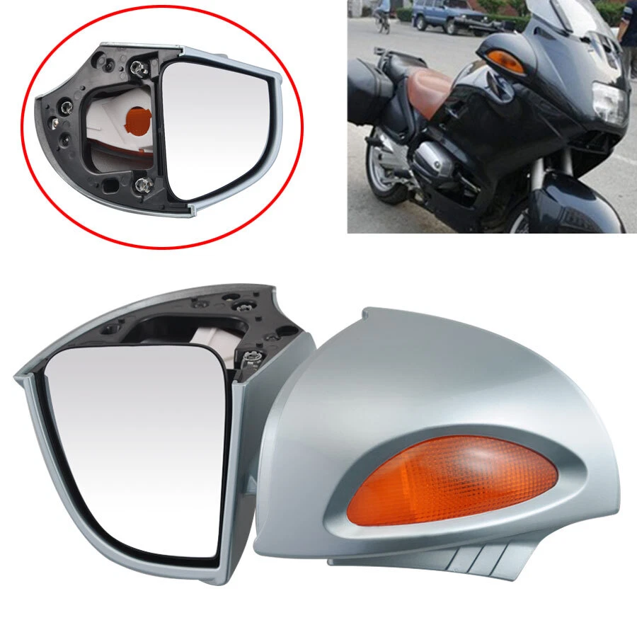 FOR BMW R1100RT R1100 RTP R1150 RT Rear View Mirrors With Turn Signal Left Right - Imagem 3 de 4