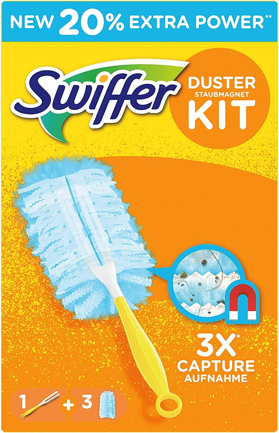 Swiffer Duster Staubmagnet Set Inkl. 1 Грифф 3 TüCher FüR Allergiker Geeignet
