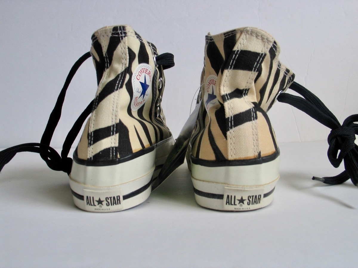 Vintage Converse Chuck Taylor All Star Hi Top Shoes Zebra Vintage Converse Chuck Taylor All Star Hi Top Shoes Zebra