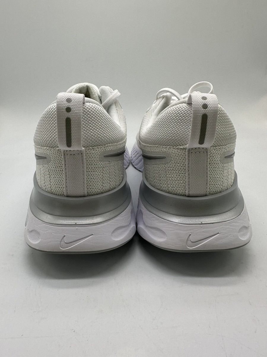 Size 6 - Nike React Infinity Run Flyknit 2 White Metallic