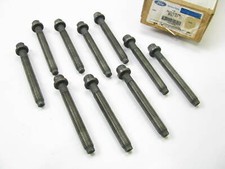10 New Genuine Oem Ford F3zz-6065-fb Cylinder Head Bolts