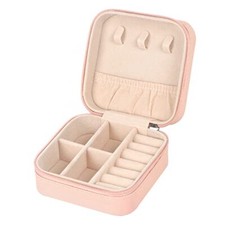 Travel Jewelry Case Small Jewelry Box Jewelry Organizer Storage Case Pink