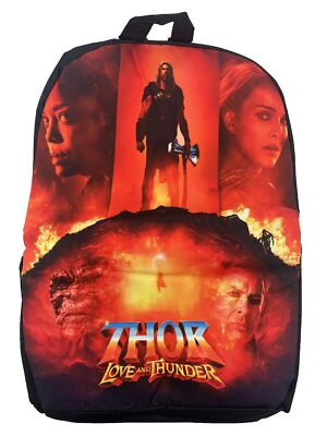 3D Printed Backpack Travel Bag Thor Love and Thunder Black