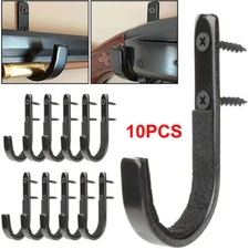 10Pcs Gun Rack Storage Wall Mount Rifles Shotgun Hooks Stainless Steel Hangers
