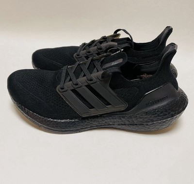 Adidas Ultra boost 21 Athletic Triple Black Running Shoes FY0306 Men Size 11.5