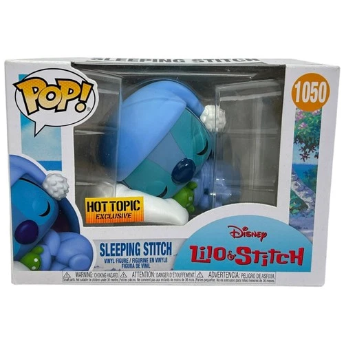 Funko POP Sleeping Stitch #1050 Vinyl Figure Lilo & Stitch Hot Topic Exclusive