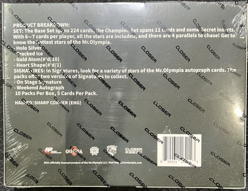 2021 Official Mr. Olympia Bodybuilding Trading Cards HOBBY BOX Sealed「US Seller」 - Bild 2 von 2