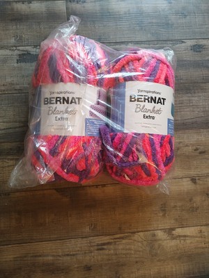 Blanket Extra Plum Brights Yarn - 2 Pack of 300g/10.5oz - Polyester - 7 Jumbo...
