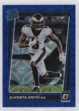 2021 Panini Donruss Optic Rated Blue Scope Prizm Devonta Smith #205 Rookie RC
