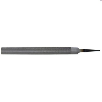 Precision 6-Inch Half Round Double Cut File - Versatile for Metal, Wood, Plastic