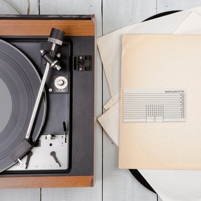 transparente Herrscher Vinyl Record Player Elevation Alignment