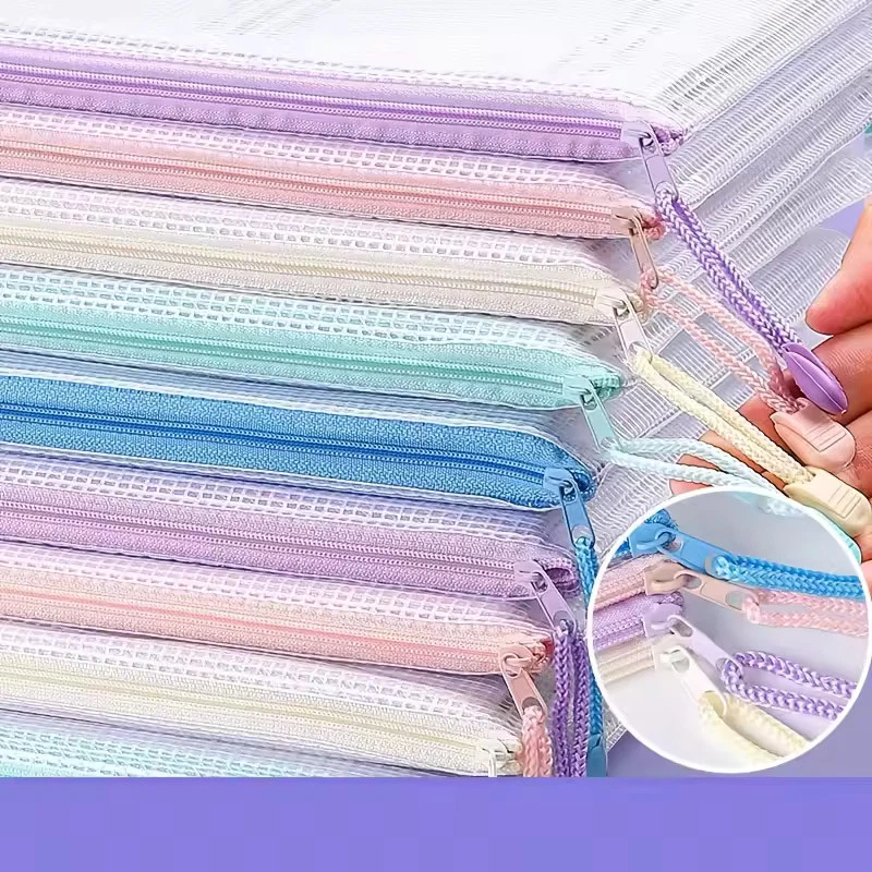 Dokumententasche A3/A4/A5/A6 Wasserdicht Mesh Zipper Taschen mit Reißverschluss - Bild 3 von 4