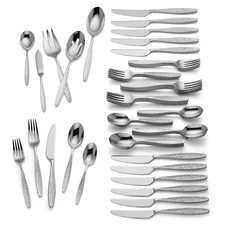 Lenox Emerick 65-Piece Flatware Set, 9.70 LB, Metallic Kitchen