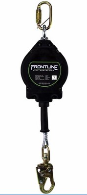 Frontline RPG30' Cable SRL Steel Snap Hook End 3/16'' 310 Lbs Capacity