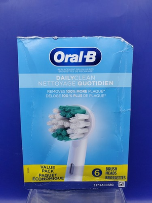 #ad Oral B Daily Clean Electric Toothbrush Replacement Brush Heads Refill 6 Count $13.25