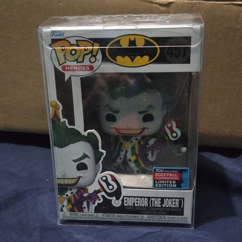 Funko Pop! Heroes DC The Joker Emperor #457 Exclusive LE w/ Protector 2022