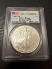 2007 (W) $1 American Silver Eagle PCGS MS70 FS Flag Label
