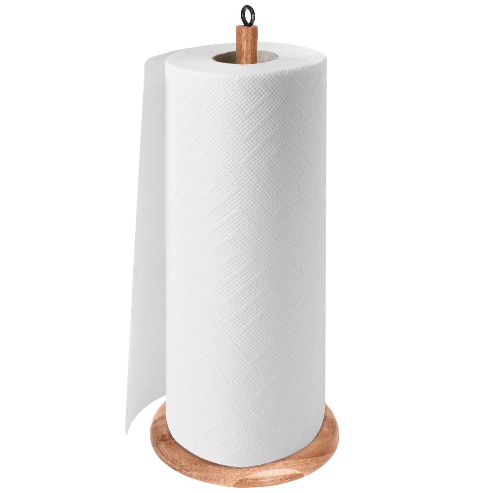 Porte-sopalin en bois d'acacia massif au design élégant et épuré pour cuisine
