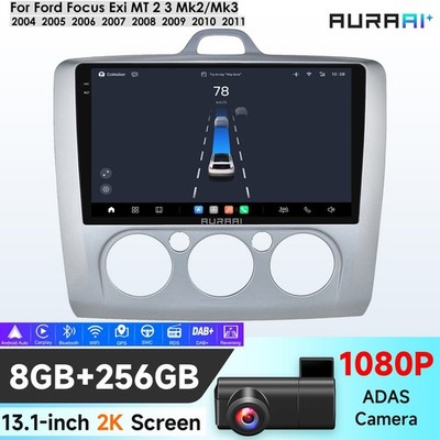 8+256GB Für Ford Focus MK2 MK3 2004-2011 9'' Android14 Autoradio CarPlay Navi DVR
