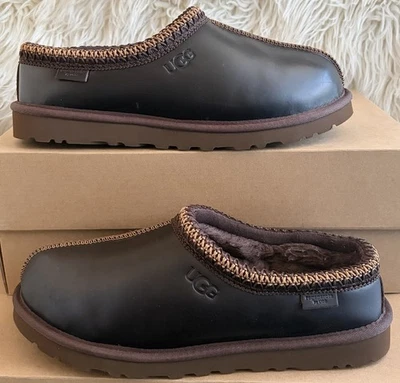 NIB Ugg Men’s Size 8 (Women 9/9.5)Tasman LTHR Regen Leather Slipper IWD Ironwood - Image 1 of 3