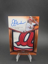 2025 Bowmans Best JJ Wetherholt Prospect Patch On Card Auto Relic /25 CARDINALS 