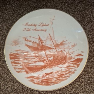 Mundesley Rettungsboot 25th Anniversary Plate David Baker Gemälde 36 von 100 selten