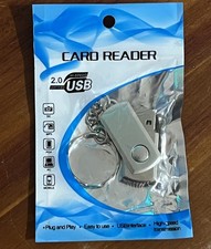 USB 2.0 Hi Speed Card Reader Plug  Play for Camera, Mobile, PC, MP3 w/Key Chain