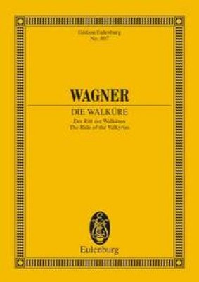 The Valkyrie WWV 86 B Study score orchestra Wagner The Ride of the Valkyries Ern