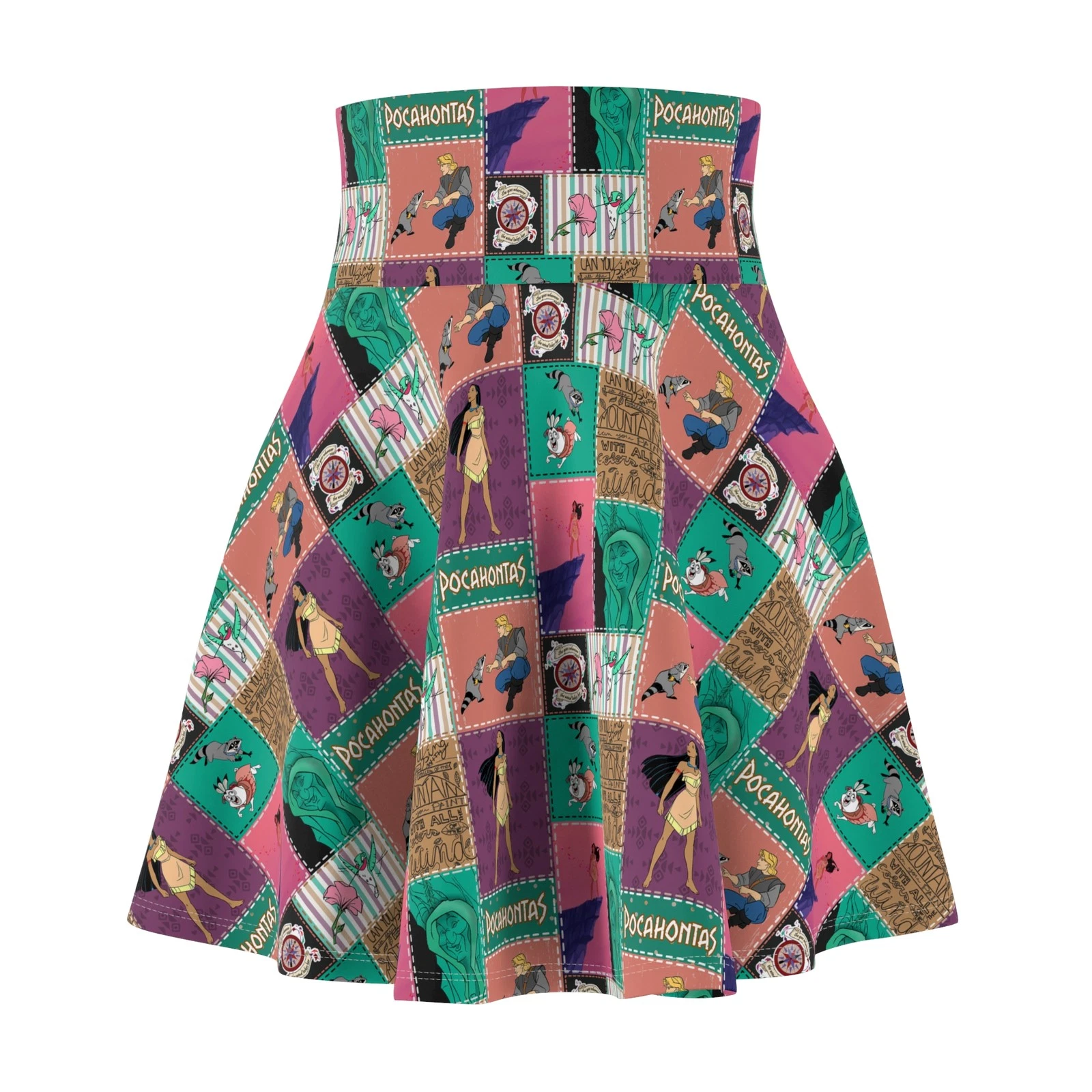 Pocahontas Women's Skater Skirt, Gift for Her