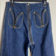 Vintage Frederick's of Hollywood Zip Crotch Thomas Jeans 28in Waist Size 13