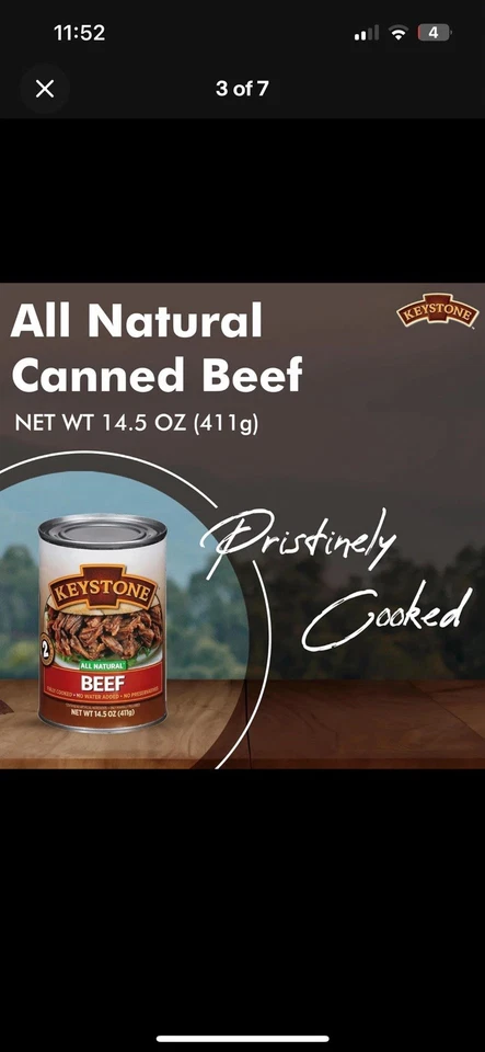 24 Cans- Keystone Variety Pack Meat 14oz Beef, Pork, G.Beef, Chicken, Turkey  - Image 3 of 4